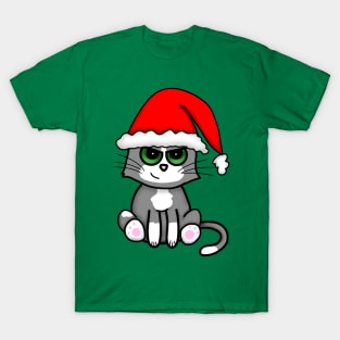 Christmas Kitty (Large Print) T-Shirt